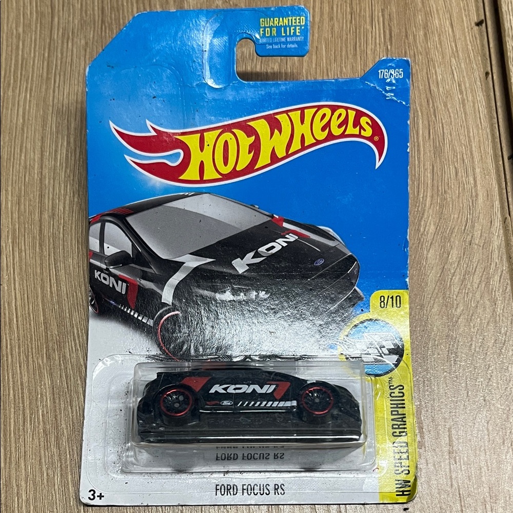 Hot Wheels Koni Black and Red Toy Car